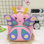 Girls' Butterfly Backpack - Compact and Colourful - Pink
