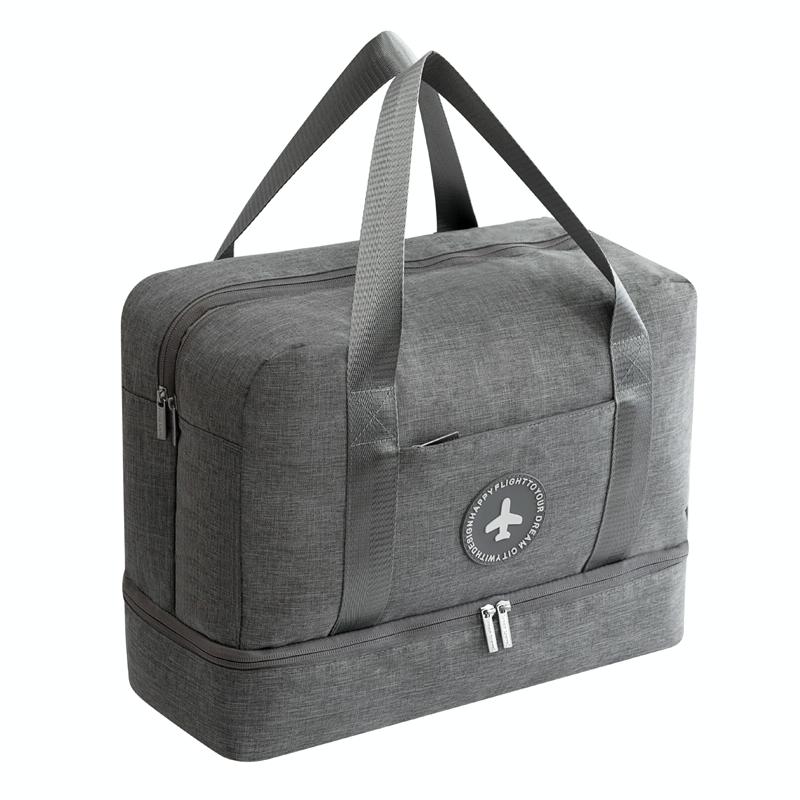 Travel-Ready Waterproof Beach Bag With Double Layer Design - Orange Powder