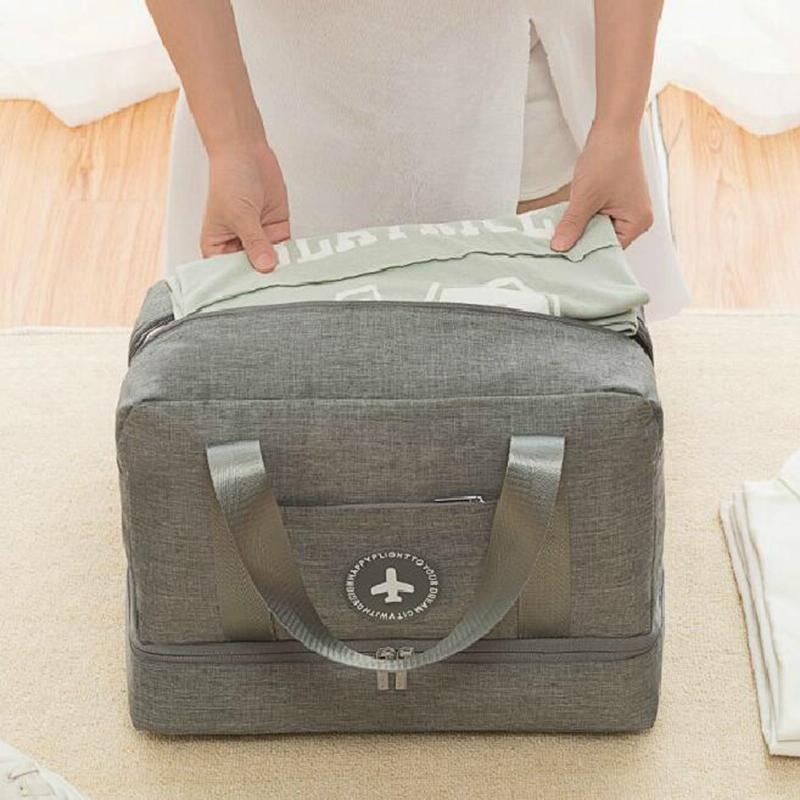 Travel-Ready Waterproof Beach Bag With Double Layer Design - Orange Powder