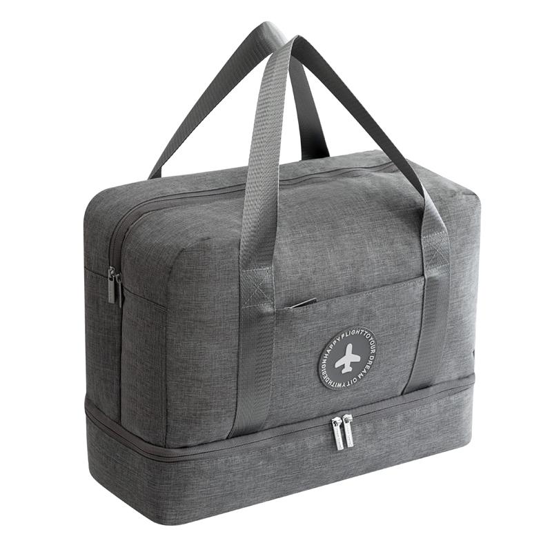 Travel-Ready Waterproof Beach Bag With Double Layer Design - Orange Powder