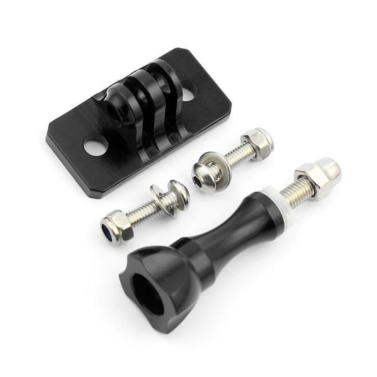 Gopro Helmet Mount Adapter for Aluminum Tripod Head - Black