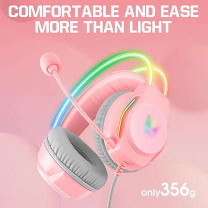 Rgb Wired Gaming Headset With Usb+3.5Mm - Black