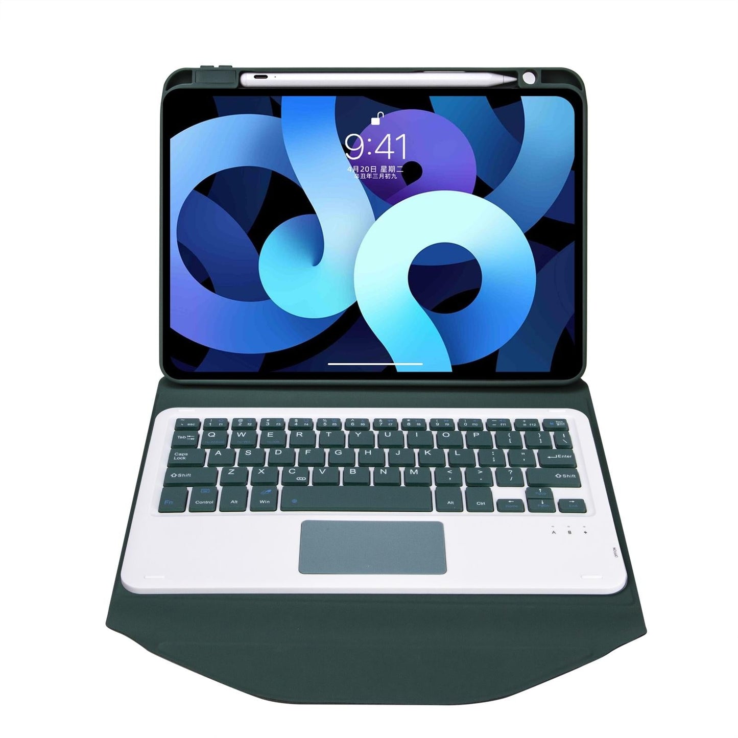 Bluetooth Keyboard Leather Case For Ipad Pro 11 With Pen Slot And Touchpad - Pink