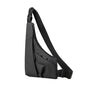 Leather Anti Theft Triangle Bag Secure Crossbody Chest Bag - Black