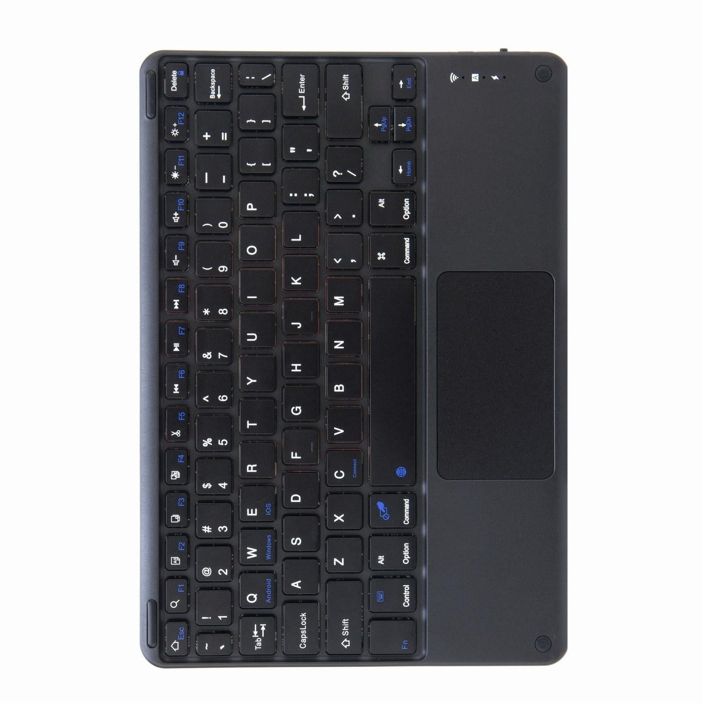 Bluetooth Keyboard Leather Case For Ipad 9.7 2018 / 2017 With Three-Fold Holder - Dark Night Green