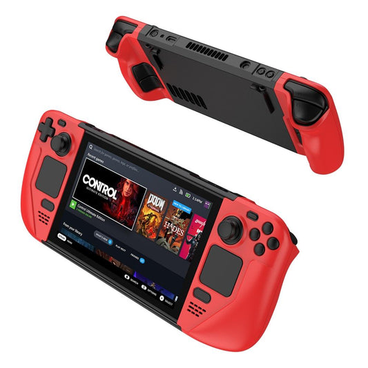 Anti-fall Game Console Case with Contrast Design - Red