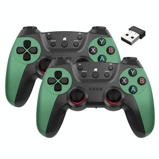 2.4g Wireless Controller for Pc Linux Android Tvbox - Supports Dual Connection - Cangling Green