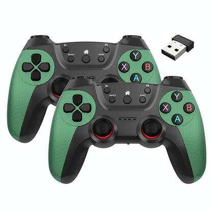 2.4g Wireless Controller for Pc Linux Android Tvbox - Supports Dual Connection - Cangling Green