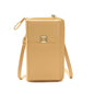 Women Cross Body Phone Purse With Long Strap - Yellow