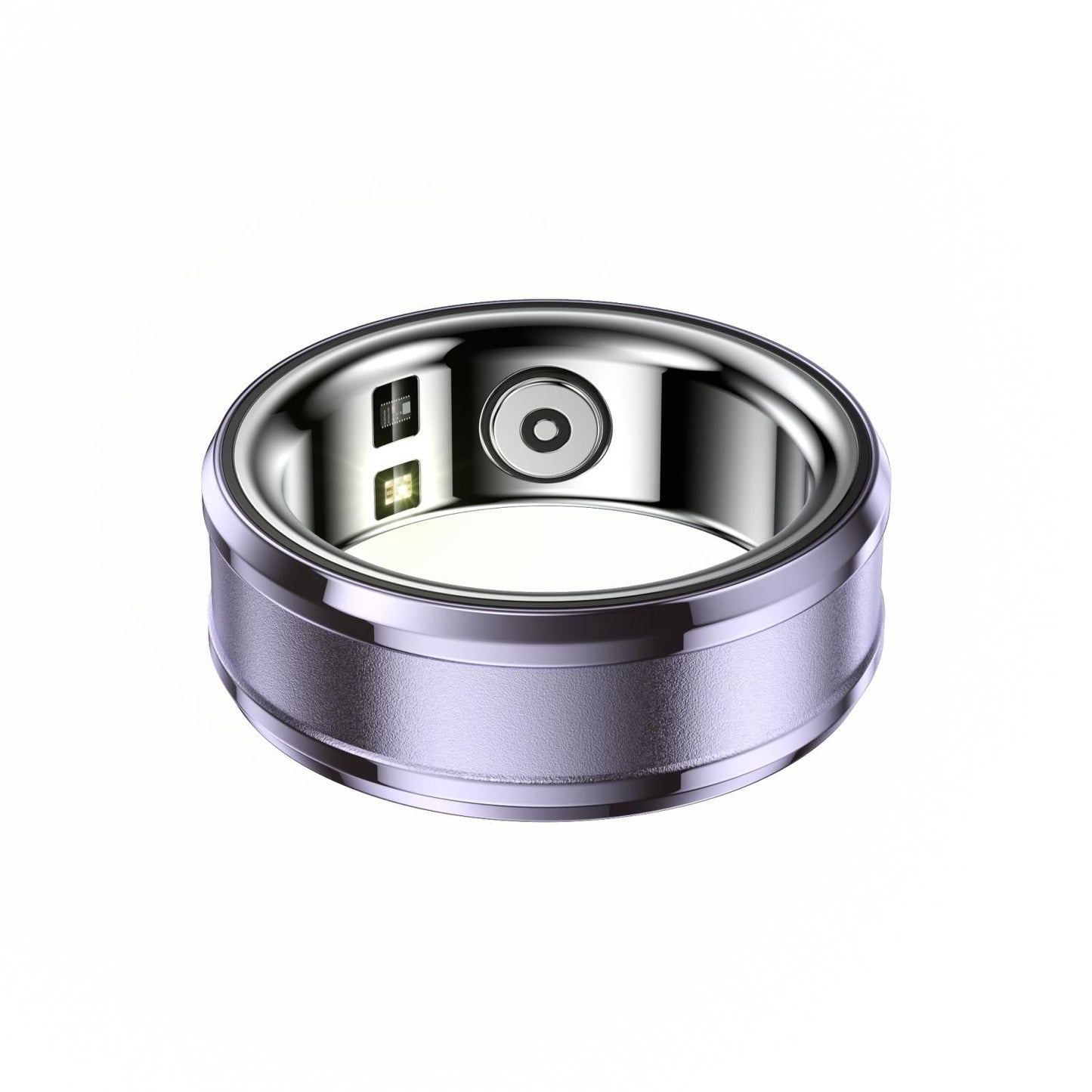 Smart Ring With Heart Rate Blood Oxygen & Sleep Monitoring - Size 18 - Purple