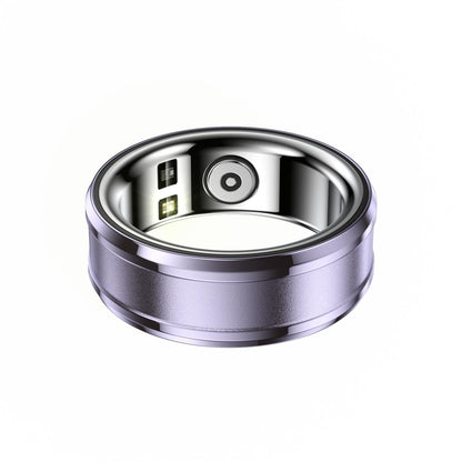 Smart Ring With Heart Rate Blood Oxygen & Sleep Monitoring - Size 18 - Purple