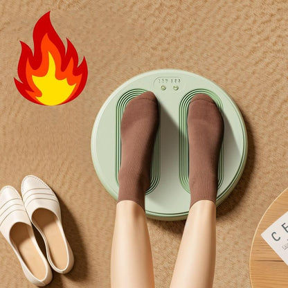 Adjustable 5V Usb Foot Massager Warmer 3 Temp & Vibration Levels - Milk Green