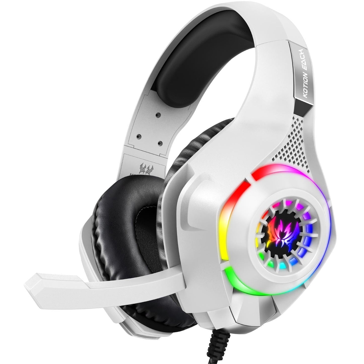 Omni Mic Noise Reduction Headset 1.9M Length - White