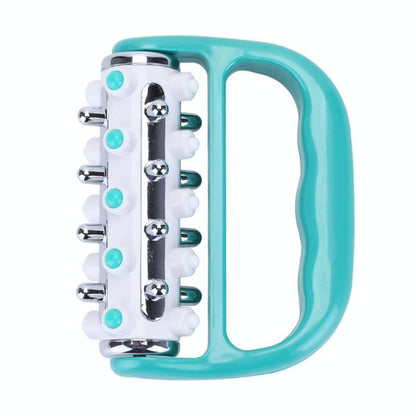 Curved Handheld Roller Massager 5 Rows Soothing Relief - Green