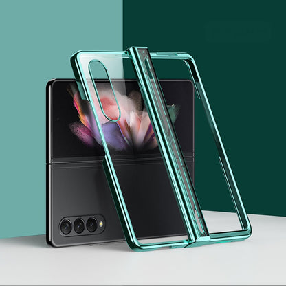 For Samsung Galaxy Z Fold4 5G Shockproof Pc Case - Full Coverage - Gold