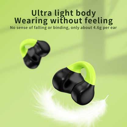 Wireless Clip-on Earphones with Charging Case - White + Gray