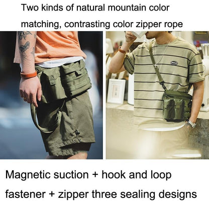 Carbon Black Single Shoulder Messenger Bag