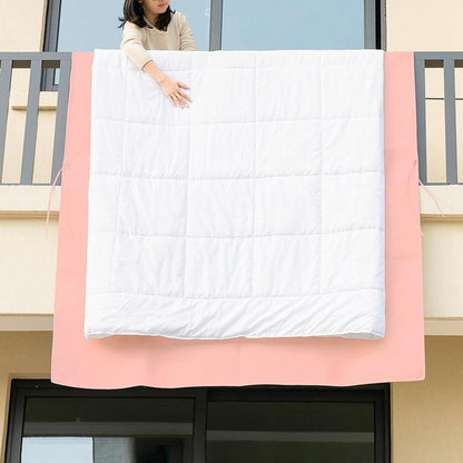 Thickened Non Woven Sunbed Quilt Mat - Light Gray