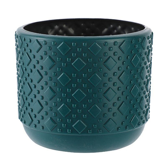 Versatile Vase For Wet And Dry Flowers - Glazed Finish Durable Design - Sea Blue