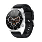 1.32 Inch Heart Rate Sleep Monitoring Smart Watch - Silver Silicone