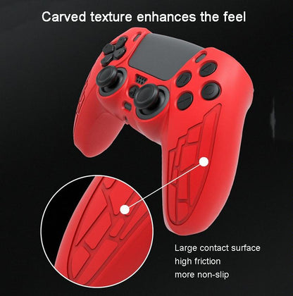 Thickened Non-slip Silicone Case for Ps5 Gamepad - Protective Cover - Red