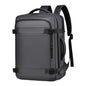 Expandable Double Shoulder Backpack For Business Or Casual Use - Gray