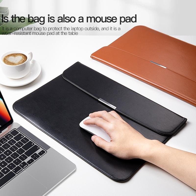 Leather Laptop Sleeve - Ultra-thin and Stylish - Brown