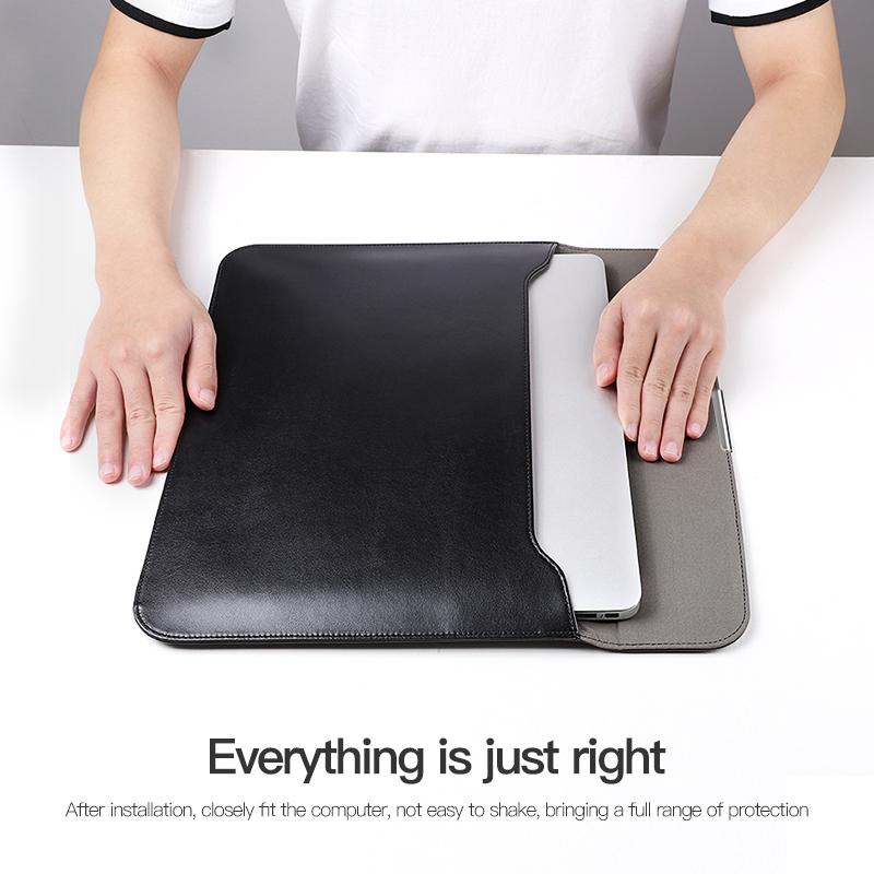 Leather Laptop Sleeve - Ultra-thin and Stylish - Brown