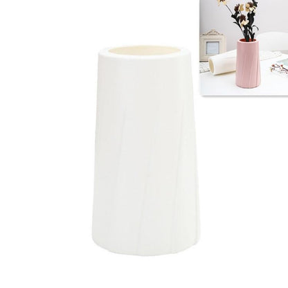 Creative Plastic Vase For Modern Decor - Simple Design - Pink
