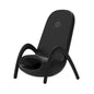 Wireless Charger With Amplifier Chair Shape - Black