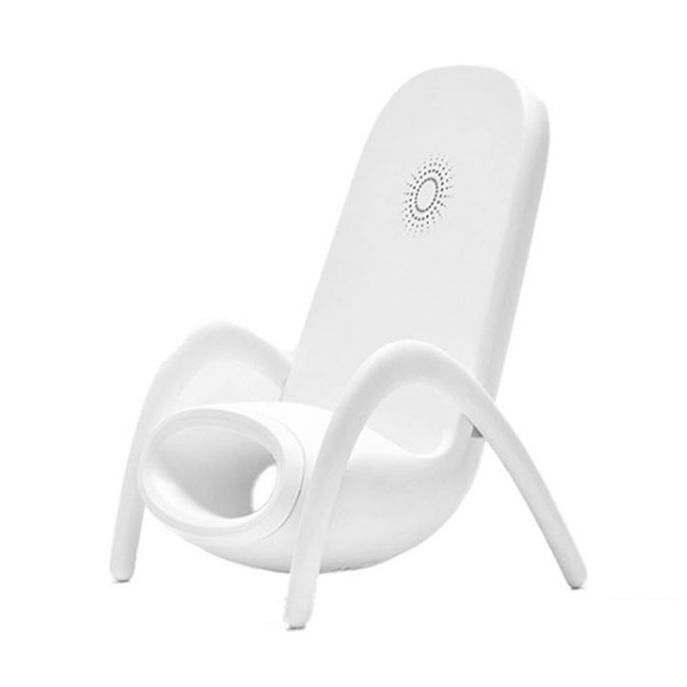Wireless Charger With Amplifier Chair Shape - Black