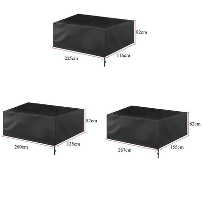 Water-repellent Billiard Table Cover - 225x116x82cm - Silver