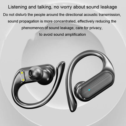 Wireless Noise-cancelling Bluetooth Earbuds with Led Display - Blue