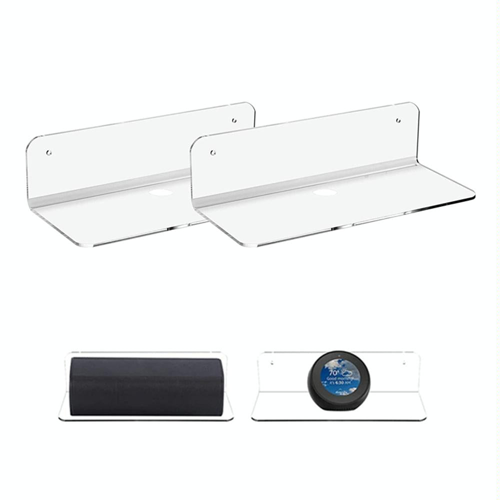 Set of 2 Wall Mounts for Speakers and Surveillance Cameras - Black