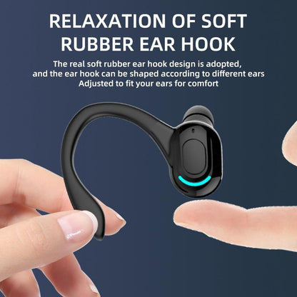 Wireless Sports Earphones - F8 Bluetooth 5.1 Ear-mounted Stereo - White