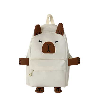 Versatile Large Capacity Backpack For Students - Khaki
