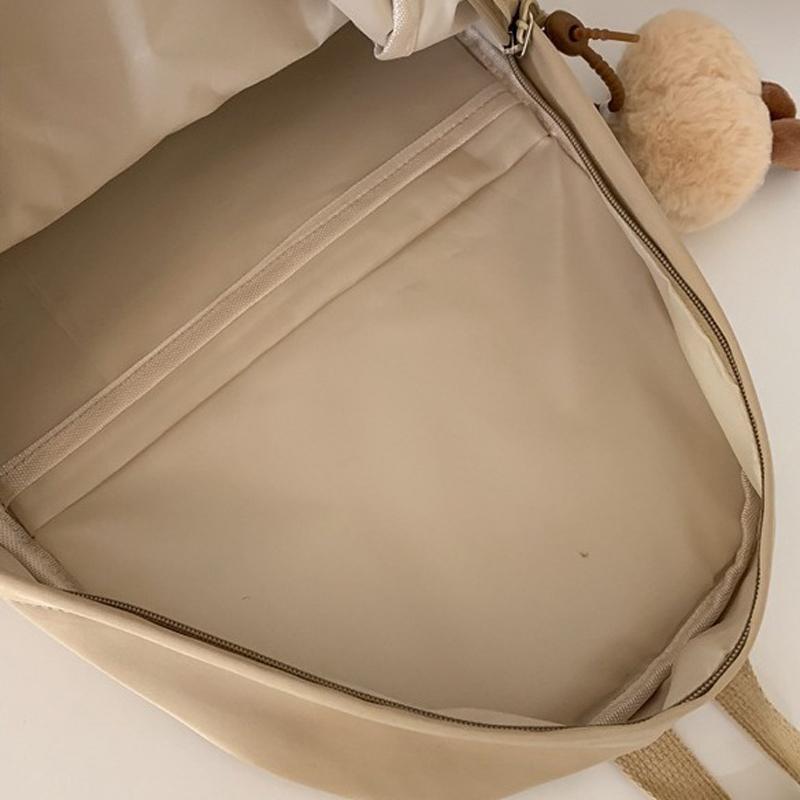 Versatile Large Capacity Backpack For Students - Khaki