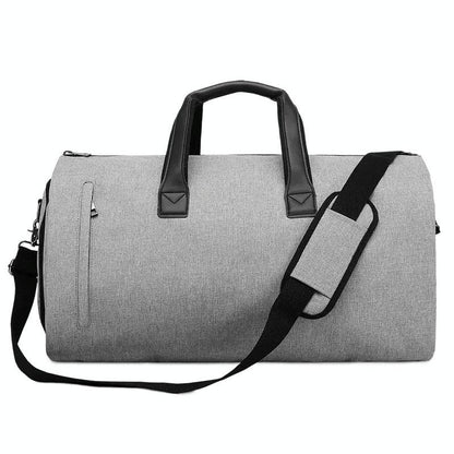 Shoe Compartment Travel Suit Bag - Compact & Organized - Black
