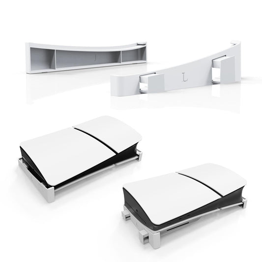 Universal Horizontal Stand For Ps5 Slim - Digital / Optical Drive Version - White