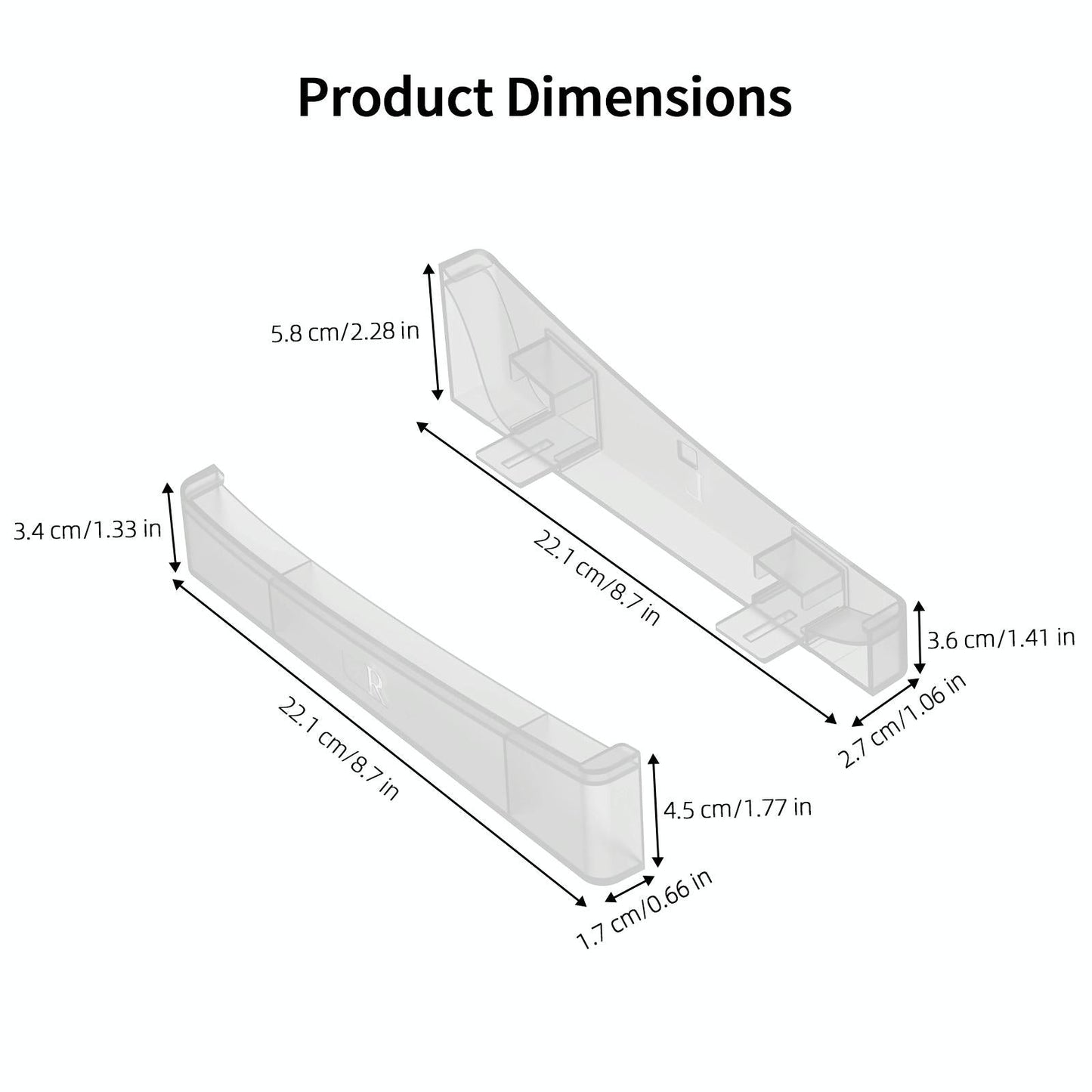 Universal Horizontal Stand For Ps5 Slim - Digital / Optical Drive Version - White