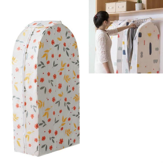 Small 3D Hanger Pocket Wardrobe With Dust Cover - Flowers