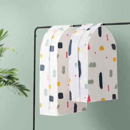 Small 3D Hanger Pocket Wardrobe With Dust Cover - Flowers