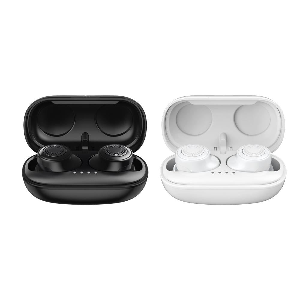 True Wireless Bluetooth Earphones with Charging Box - 5.0 - White