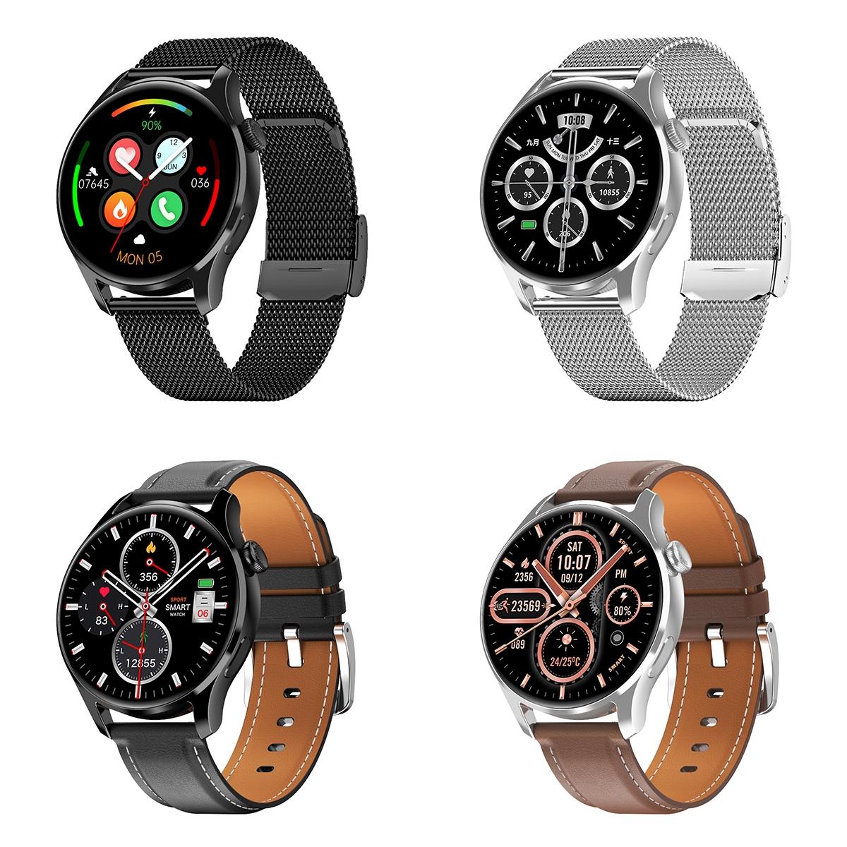 1.32 Inch Heart Rate Monitoring Smart Watch With Payment Function - Silver Steel