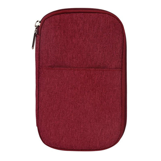 Multi Function Travel Storage Bag For Passports - Red