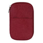 Multi Function Travel Storage Bag For Passports - Red
