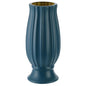 Soft Dried Flower Vase Arrangement For Living Room Decor - Sea Blue
