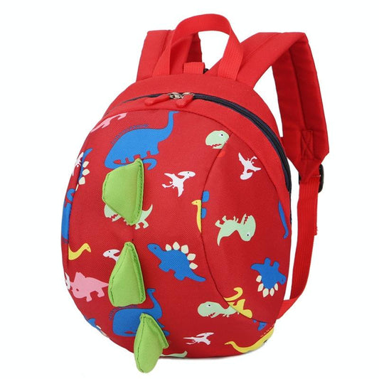 Durable Dinosaur Backpack For Kids - Lost Proof - Red