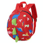 Durable Dinosaur Backpack For Kids - Lost Proof - Red