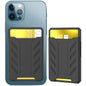Silicone Adhesive Card Case For Mobile Phones - Black